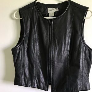 Leather vest